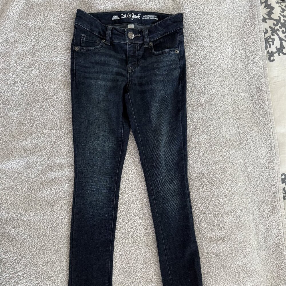 Girls Cat & Jack Skinny Ultimate Stretch Jeans Sz 7
